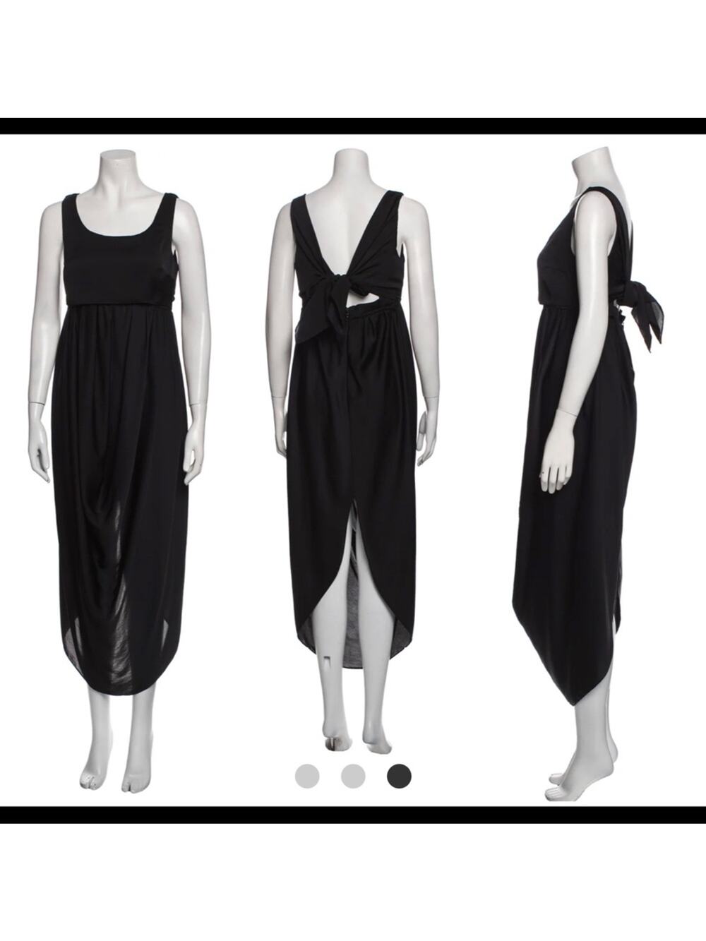 Carven designer black dress